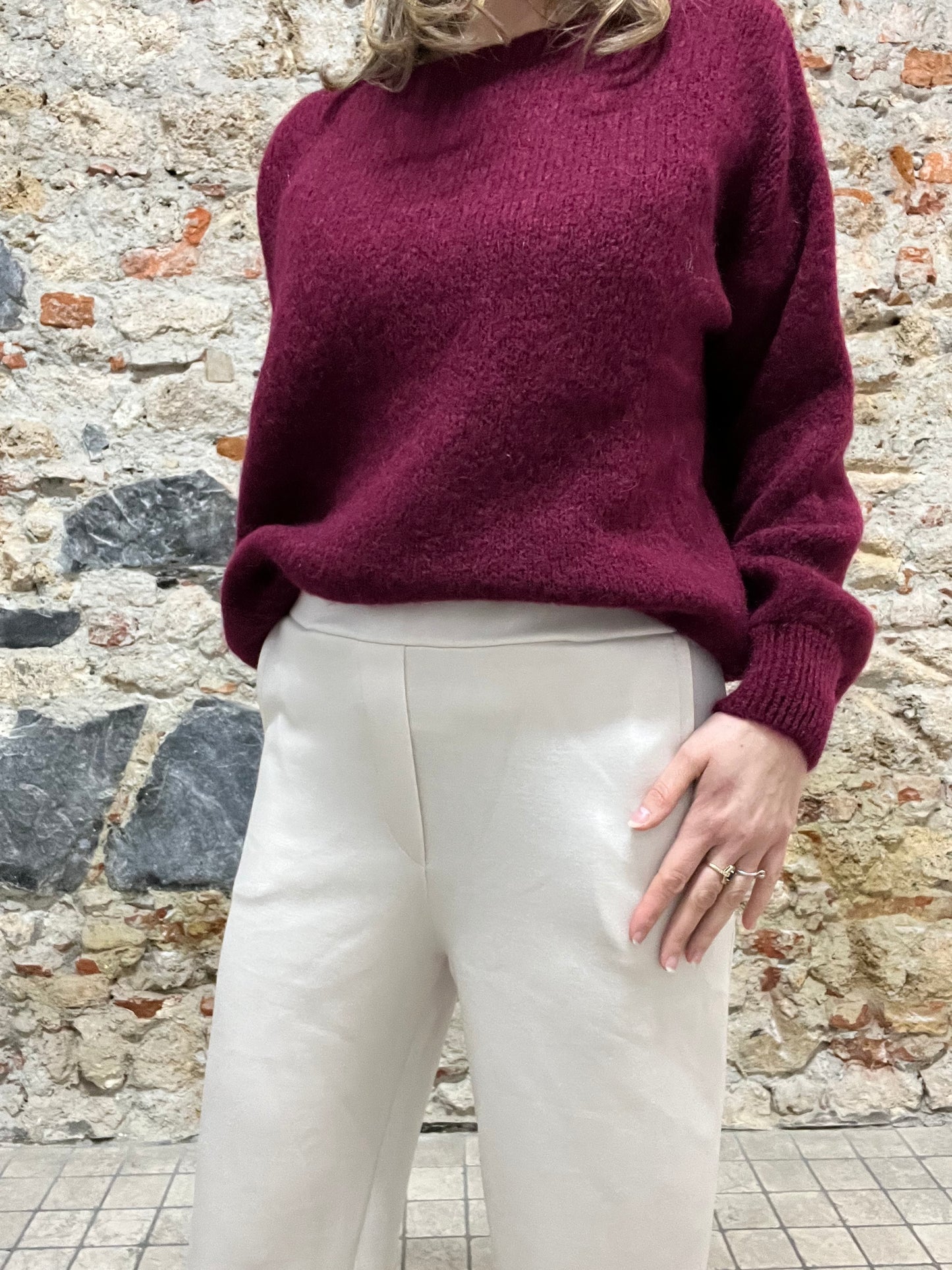 Pantalone Sofia panna