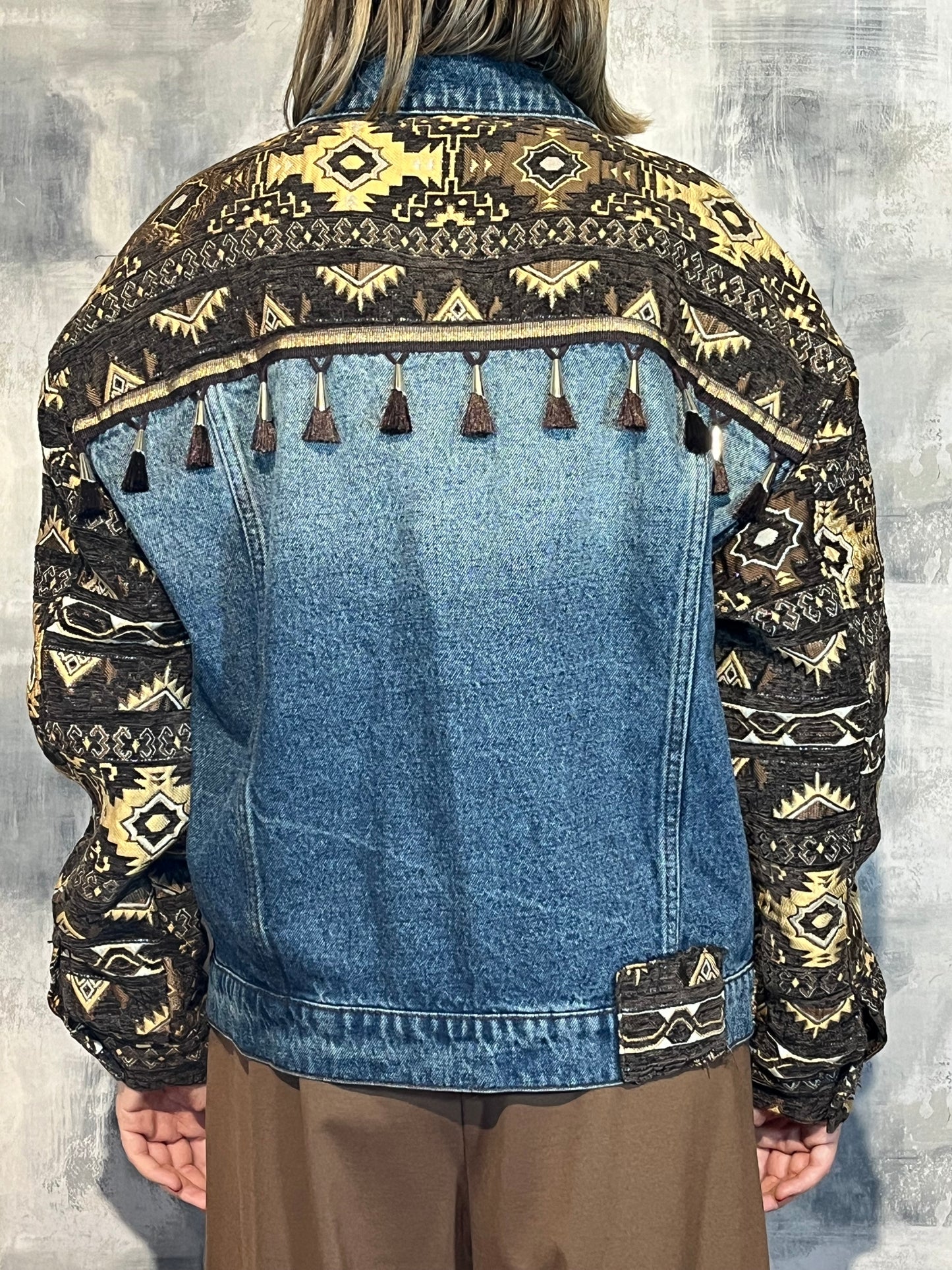 Giacca Denim Inserti