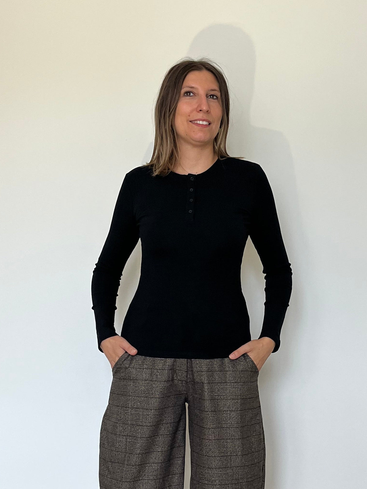 Maglia Basic con Bottoncini