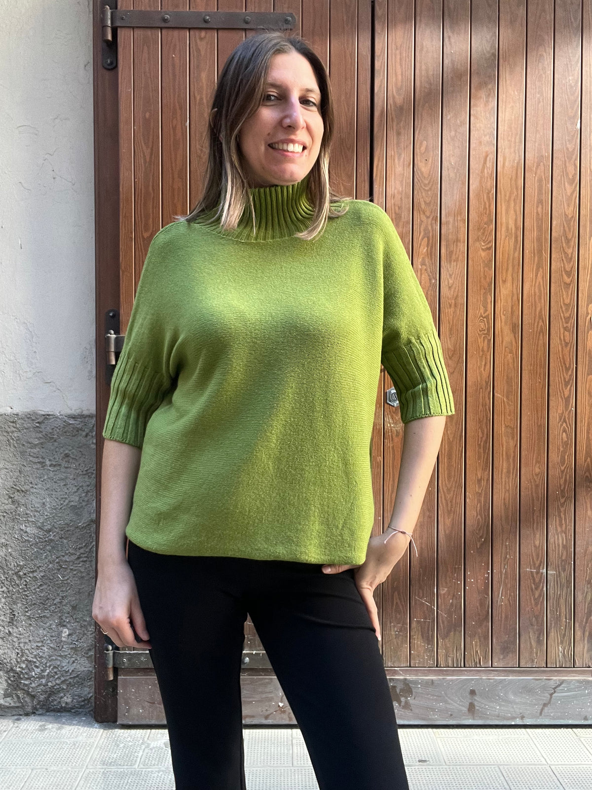 Maglia Dolcevita Manica 3/4