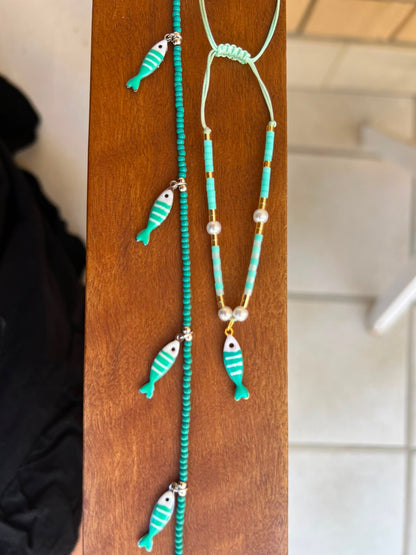 Set Collana + Bracciale Pesciolini