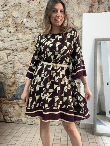 Abito Geometric Chic
