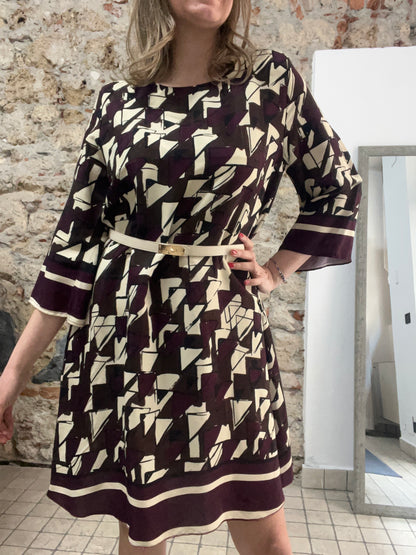 Abito Geometric Chic
