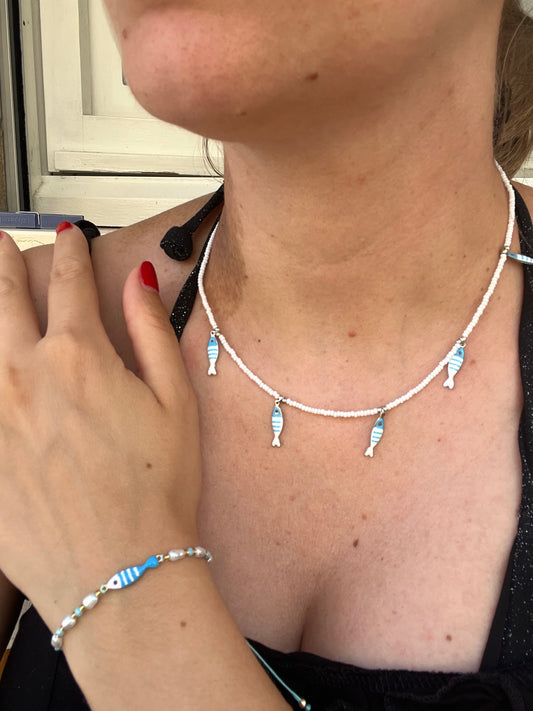 Set Collana + Bracciale Pesciolini