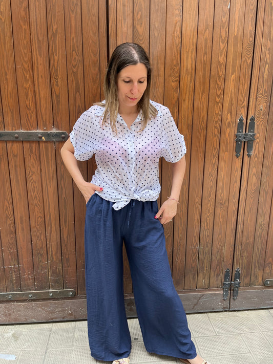 Camicia Pois Tencel