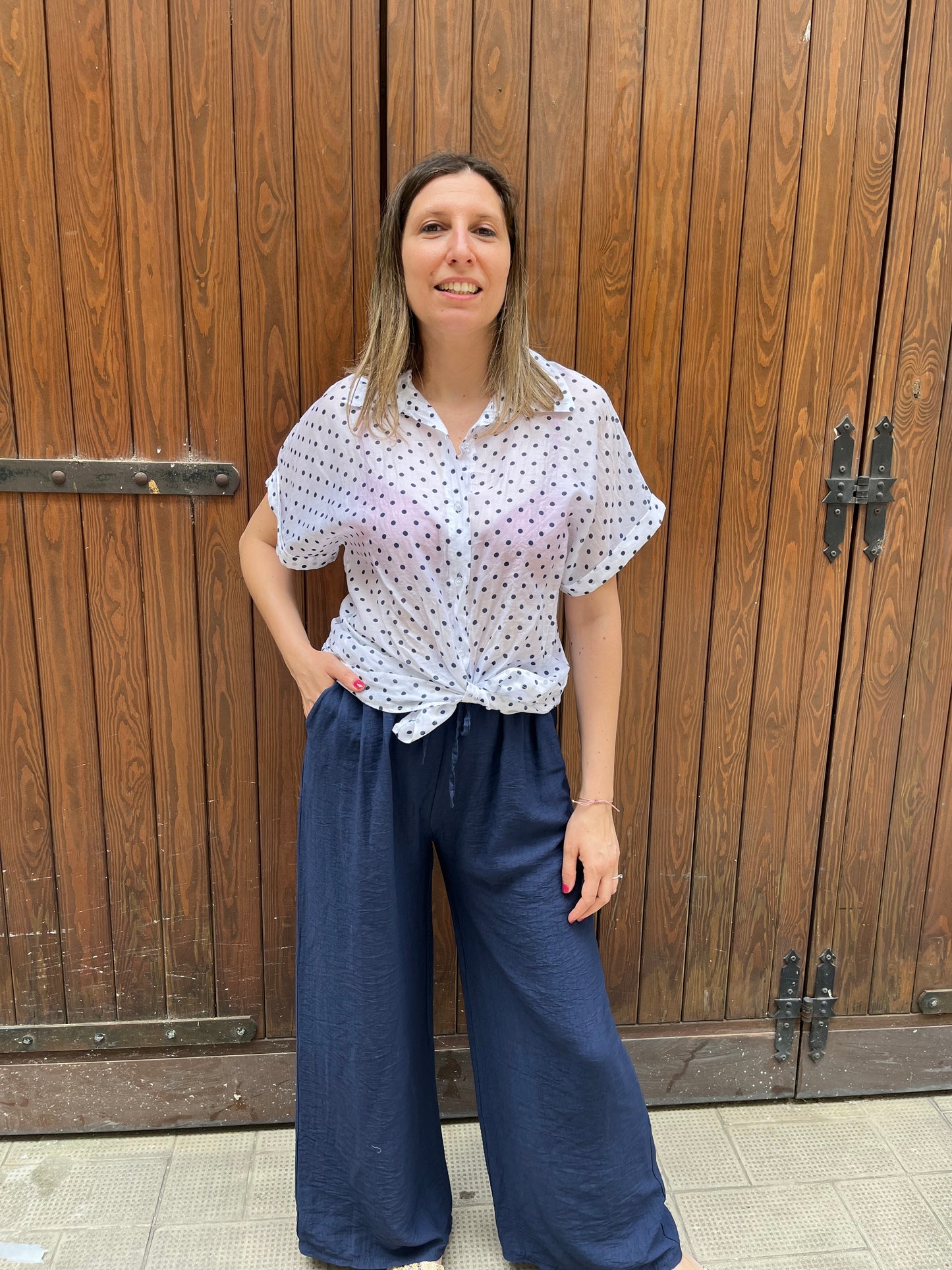 Camicia Pois Tencel