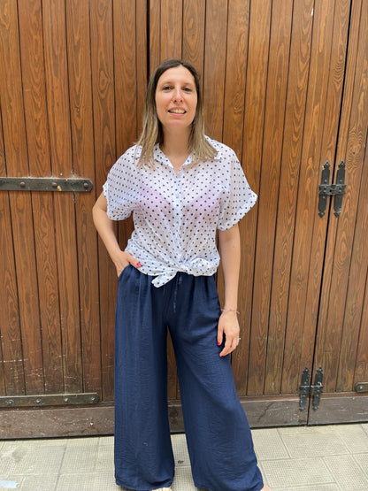 Camicia Pois Tencel