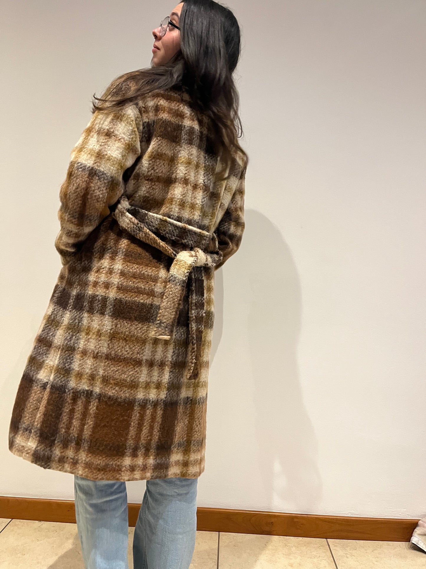 Cappotto Lungo Quadri