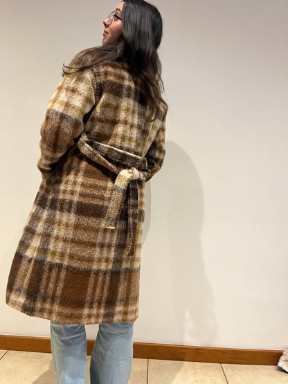 Cappotto Lungo Quadri