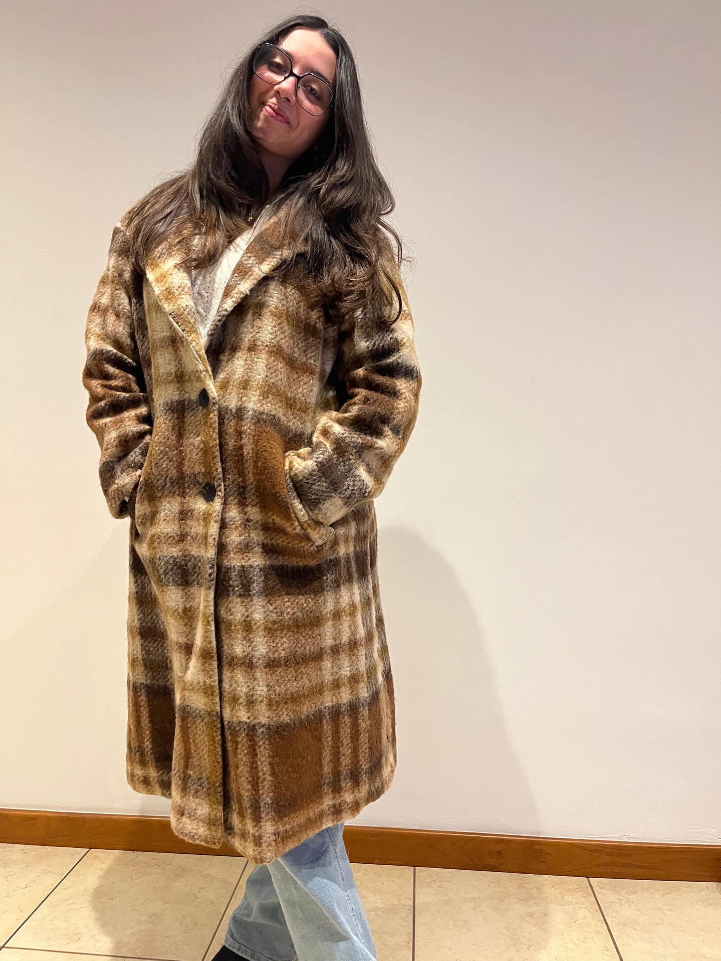 Cappotto Lungo Quadri