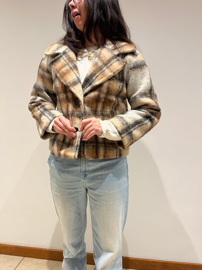 Cappotto Corto Quadri