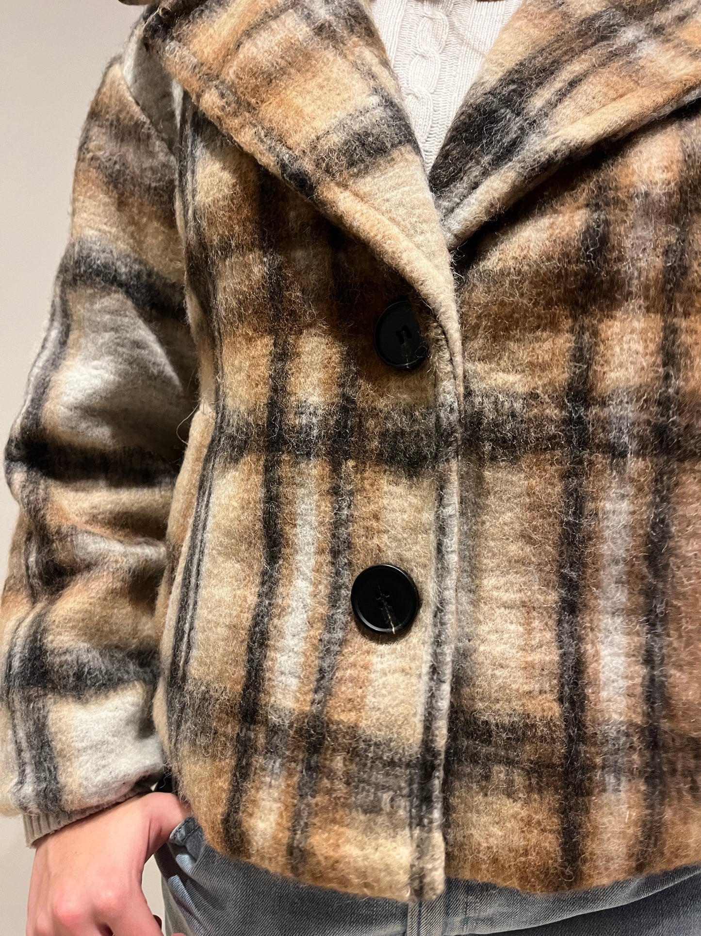 Cappotto Corto Quadri