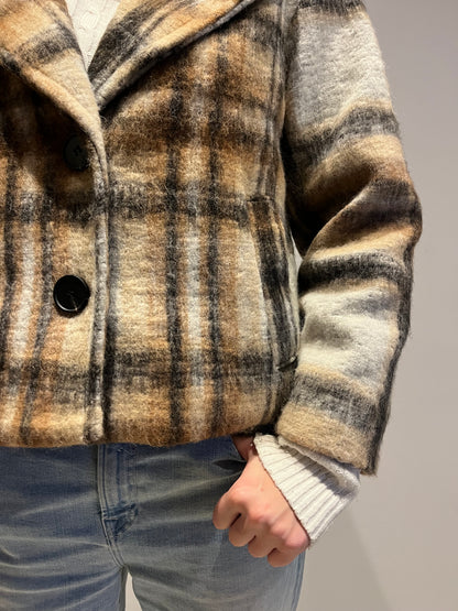 Cappotto Corto Quadri