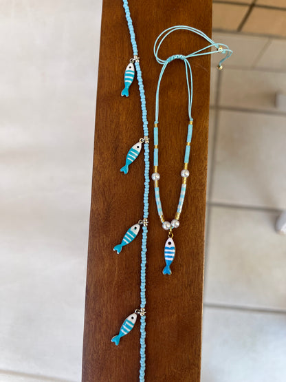 Set Collana + Bracciale Pesciolini