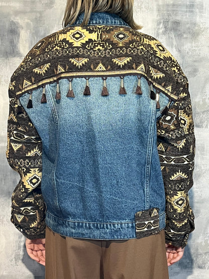 Giacca Denim Inserti