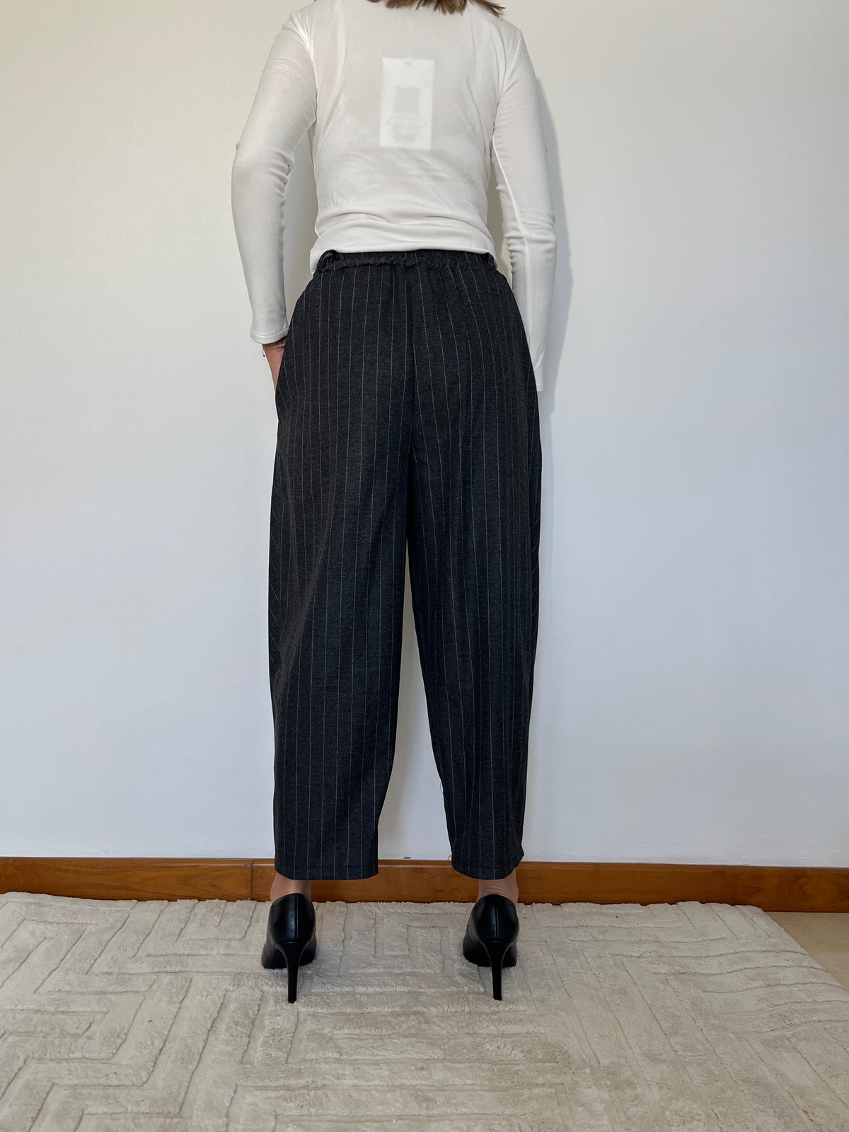 Pantalone Gessato Trasformabile