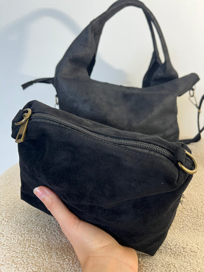 Borsa 2 in 1 effetto pelle