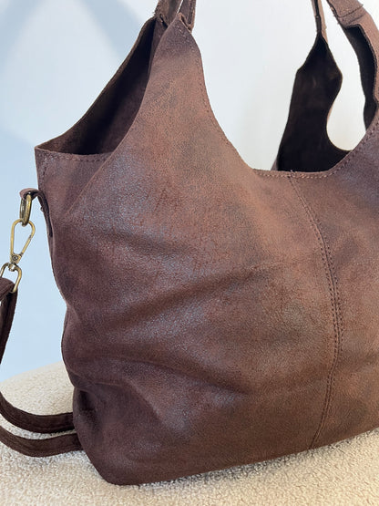 Borsa 2 in 1 effetto pelle