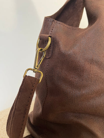Borsa 2 in 1 effetto pelle