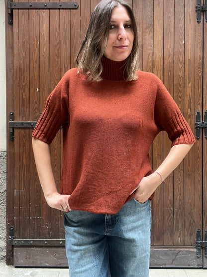 Maglia Dolcevita Manica 3/4