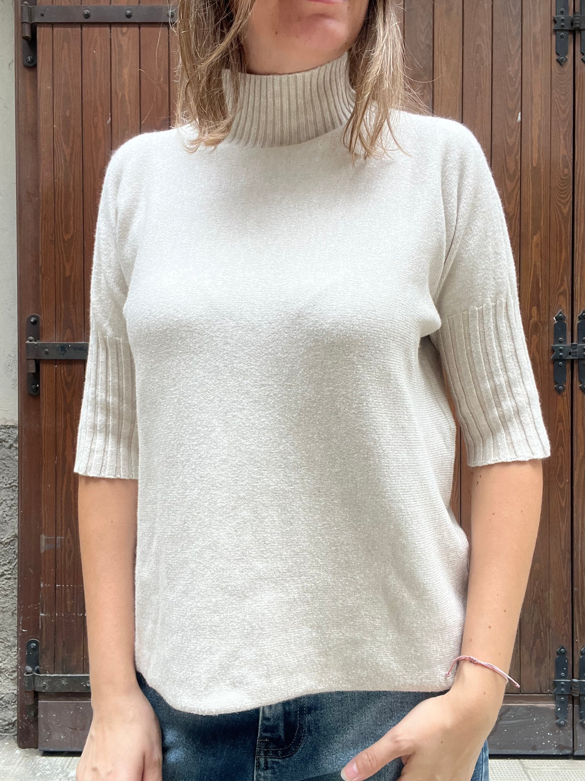 Maglia Dolcevita Manica 3/4