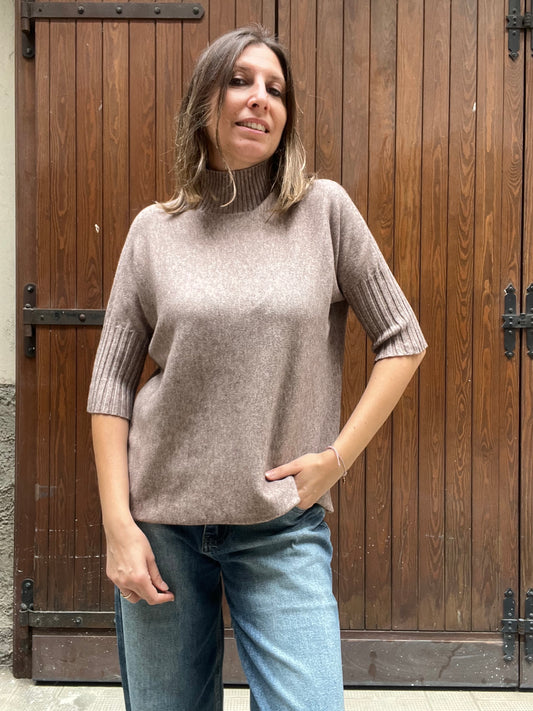 Maglia Dolcevita Manica 3/4