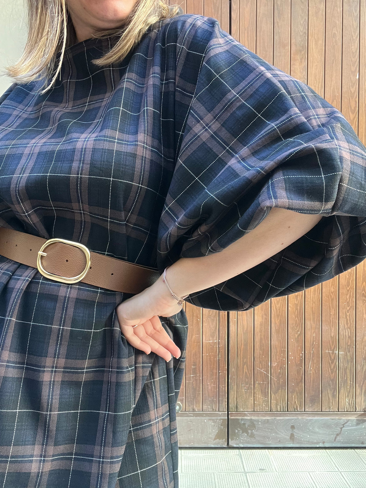 Abito tartan Oversize