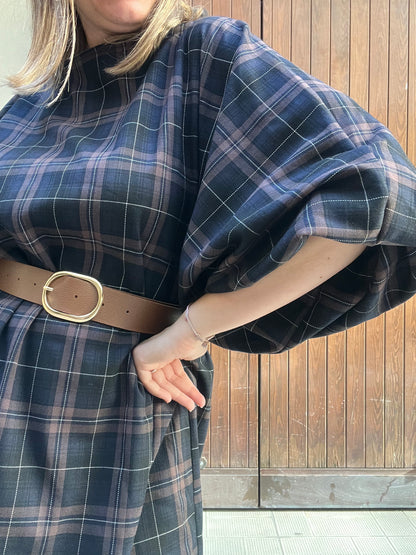 Abito tartan Oversize