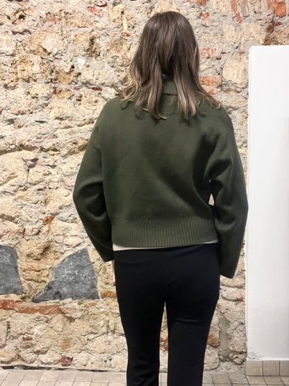Giacca Cardigan Doppiopetto in Maglia
